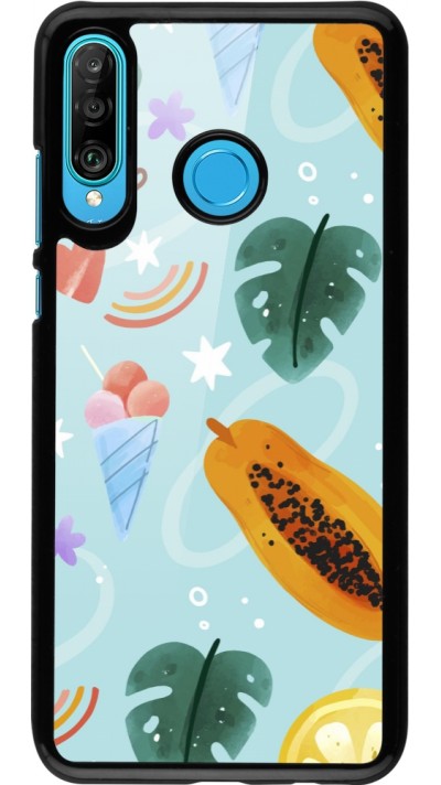 Coque Huawei P30 Lite - Summer 2025 Pattern papaya