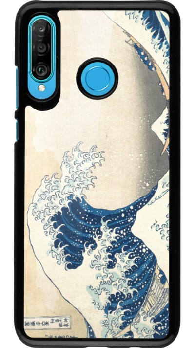 Coque Huawei P30 Lite - Tableau art - La Grande Vague de Kanagawa - Hokusai