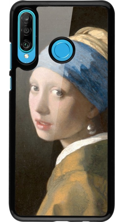 Coque Huawei P30 Lite - Tableau art - La Jeune fille à la perle - Johannes Vermeer