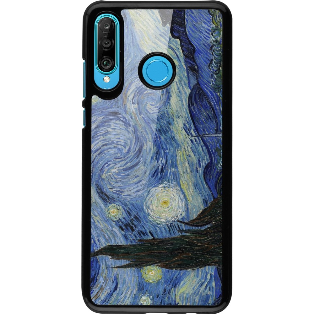 Coque Huawei P30 Lite - Tableau art - La Nuit étoilée - Van Gogh