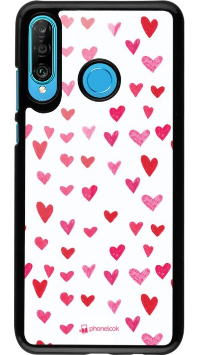 Coque Huawei P30 Lite - Valentine 2022 Many pink hearts