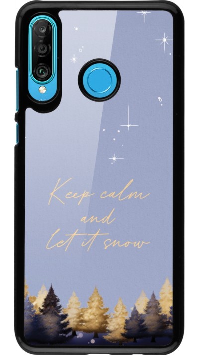 Coque Huawei P30 Lite - Winter 25 Winter illustration of trees