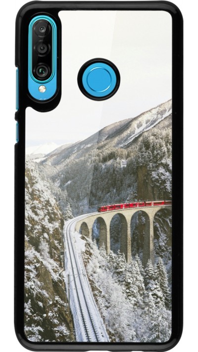 Coque Huawei P30 Lite - Winter 25 Winter polar express