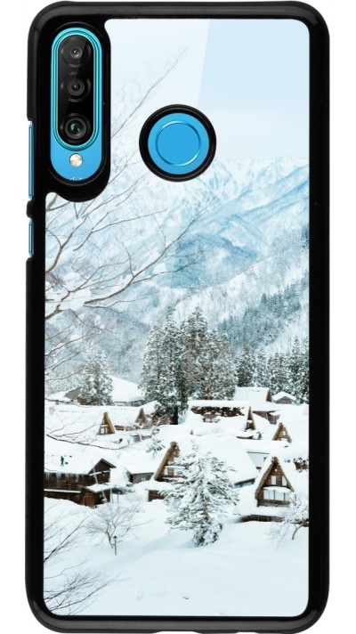 Coque Huawei P30 Lite - Winter 25 Winter snowy landscape