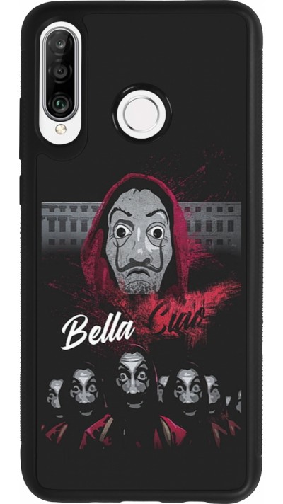 Huawei P30 Lite Case Hülle - Silikon schwarz Bella Ciao