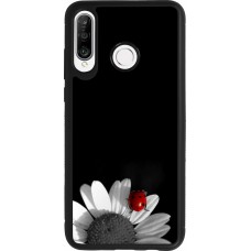 Huawei P30 Lite Case Hülle - Silikon schwarz Black and white Cox