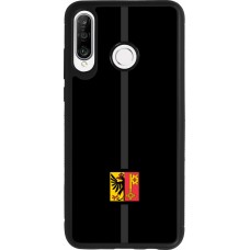 Huawei P30 Lite Case Hülle - Silikon schwarz Kanton GE schwarz