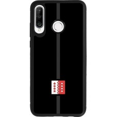 Huawei P30 Lite Case Hülle - Silikon schwarz Kanton VS schwarz