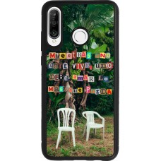 Coque Huawei P30 Lite - Silicone rigide noir Chairs DTMF