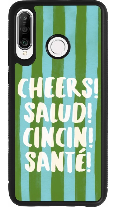 Coque Huawei P30 Lite - Silicone rigide noir Cheers 2026