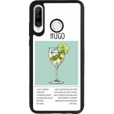 Huawei P30 Lite Case Hülle - Silikon schwarz Cocktail Rezept Hugo