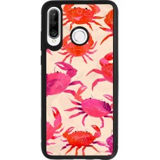Huawei P30 Lite Case Hülle - Silikon schwarz Crabs Paint