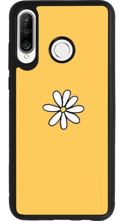 Huawei P30 Lite Case Hülle - Silikon schwarz Easter 2023 daisy