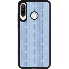 Huawei P30 Lite Case Hülle - Silikon schwarz Edelweiss