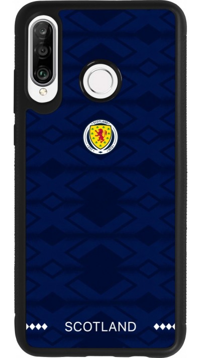 Coque Huawei P30 Lite - Silicone rigide noir Maillot de football Ecosse 2026 personnalisable