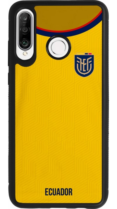 Huawei P30 Lite Case Hülle - Silikon schwarz Ecuador 2022 Fußballtrikot
