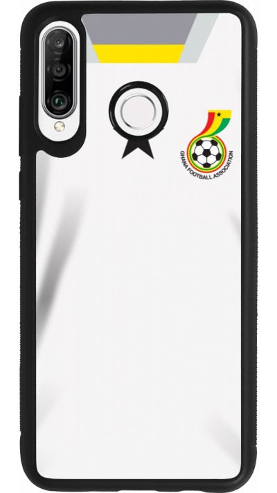 Huawei P30 Lite Case Hülle - Silikon schwarz Ghana 2022 personalisierbares Fussballtrikot