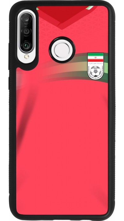 Huawei P30 Lite Case Hülle - Silikon schwarz Iran 2022 personalisierbares Fussballtrikot