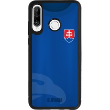 Huawei P30 Lite Case Hülle - Silikon schwarz Fussballtrikot Slowakei