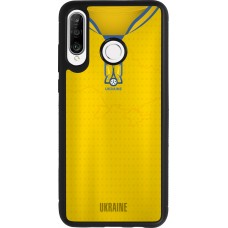 Huawei P30 Lite Case Hülle - Silikon schwarz Fussballtrikot Ukraine