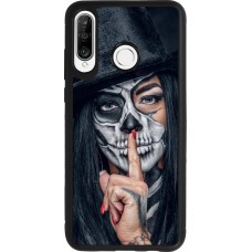 Huawei P30 Lite Case Hülle - Silikon schwarz Halloween 18 19