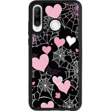 Huawei P30 Lite Case Hülle - Silikon schwarz Halloween 2024 girly