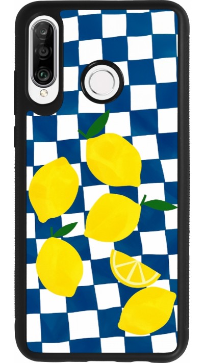 Coque Huawei P30 Lite - Silicone rigide noir Illustration lemons 2026