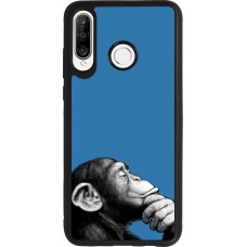 Huawei P30 Lite Case Hülle - Silikon schwarz Monkey Pop Art