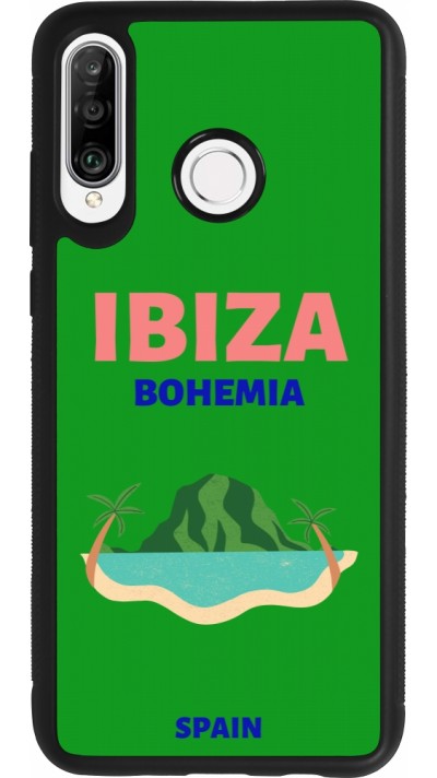 Huawei P30 Lite Case Hülle - Silikon schwarz Pop Summer Destination Ibiza