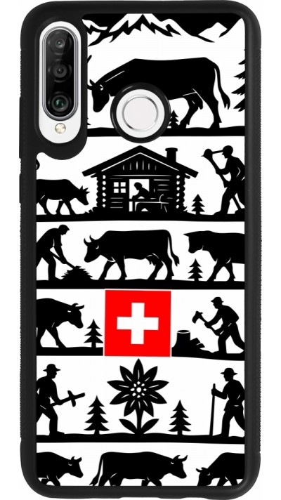 Huawei P30 Lite Case Hülle - Silikon schwarz Poya Schweiz 1