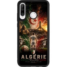 Coque Huawei P30 Lite - Silicone rigide noir Football Algérie splash 2026