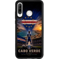 Coque Huawei P30 Lite - Silicone rigide noir Football Cap-Vert splash 2026