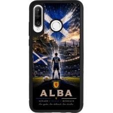 Coque Huawei P30 Lite - Silicone rigide noir Football Écosse splash 2026