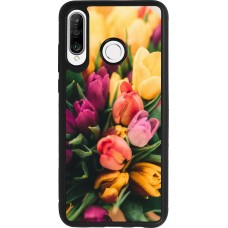 Coque Huawei P30 Lite - Silicone rigide noir Bouquet of tulips 2026