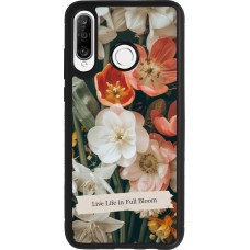 Coque Huawei P30 Lite - Silicone rigide noir Full Bloom 2026