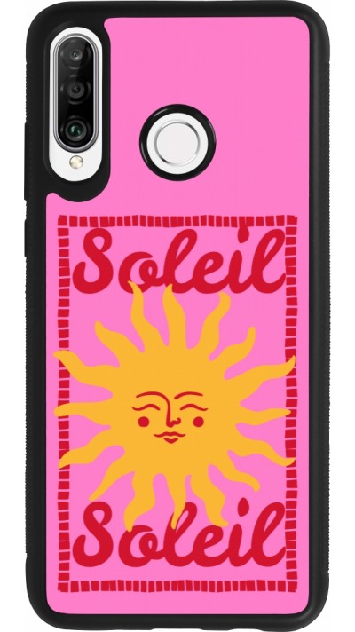 Coque Huawei P30 Lite - Silicone rigide noir Sun sun 2026