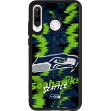 Coque Huawei P30 Lite - Silicone rigide noir Super Bowl 26 Seattle 2