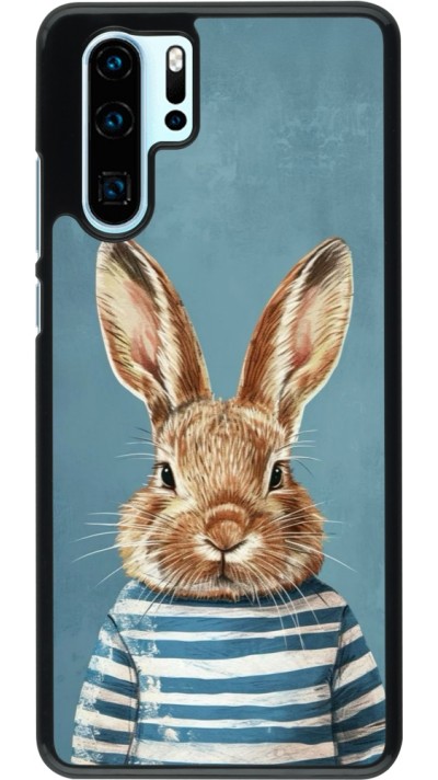 Coque Huawei P30 Pro - Easter 2026 Rabbit navy