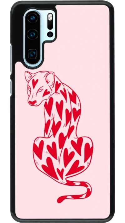 Coque Huawei P30 Pro - Leopard with hearts 2026