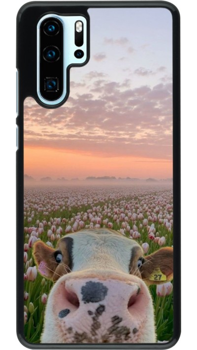 Coque Huawei P30 Pro - Cow with tulips 2026
