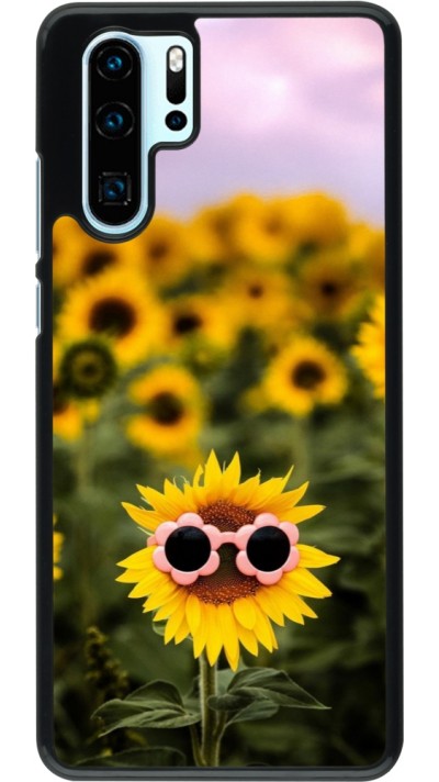 Coque Huawei P30 Pro - Sunflower with glasses 2026