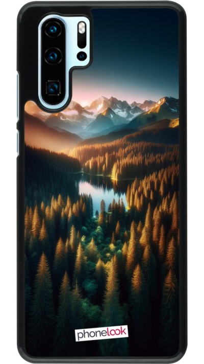 Coque Huawei P30 Pro - Sunset Forest Lake