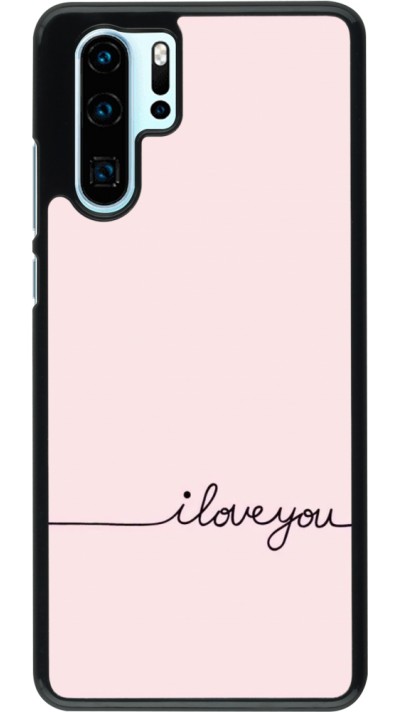Huawei P30 Pro Case Hülle - Valentine 2023 i love you writing