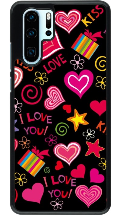 Huawei P30 Pro Case Hülle - Valentine 2023 love symbols