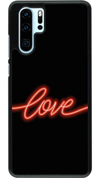 Huawei P30 Pro Case Hülle - Valentine 2023 neon love