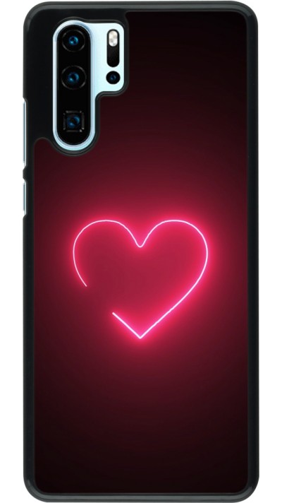 Huawei P30 Pro Case Hülle - Valentine 2023 single neon heart
