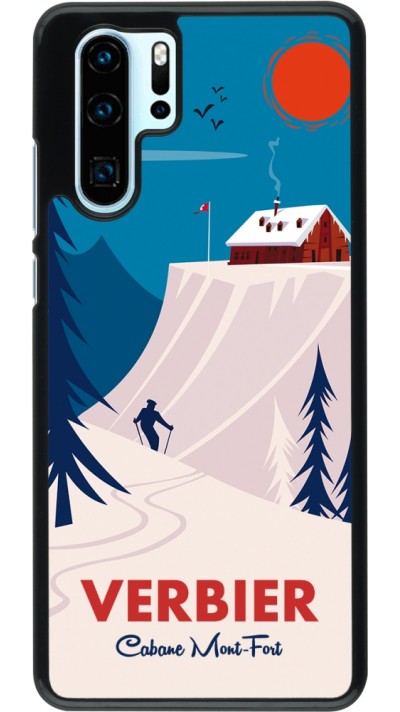Huawei P30 Pro Case Hülle - Verbier Cabane Mont-Fort