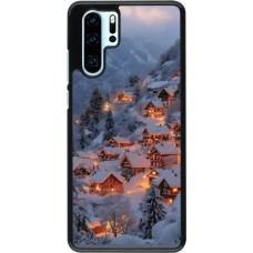 Coque Huawei P30 Pro - Winter 25 Winter snowy village