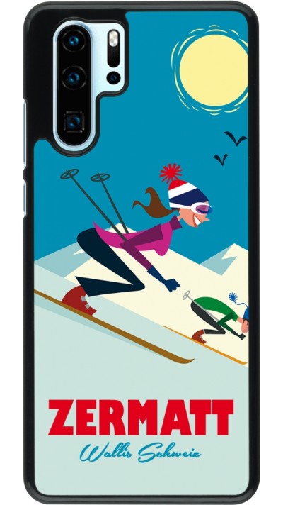 Coque Huawei P30 Pro - Zermatt Ski Downhill