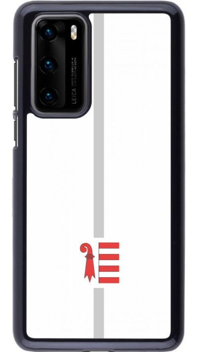 Coque Huawei P40 - Canton JU blanc